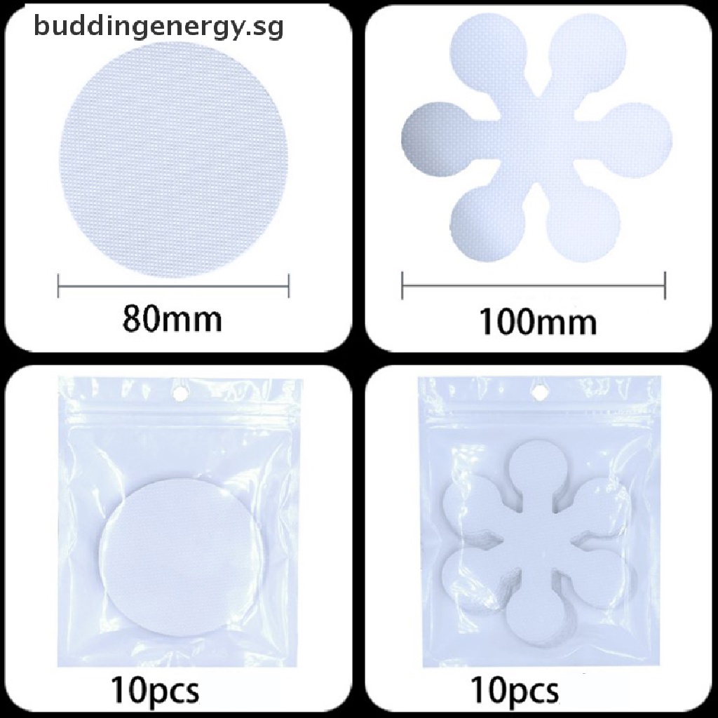 Set 10 Miếng Dán Sàn Nhà Tắm Hình Tròn Trong Suốt Chống Trượt Tiện Dụng {buddingenergy.sg}