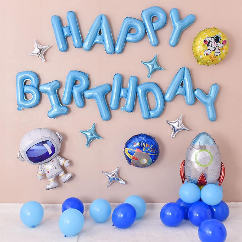 Set bóng bay trang trí sinh nhật phi hành gia cho bé trai  ❤️FREESHIP❤️ Trang trí sinh nhật cho bé rẻ đẹp
