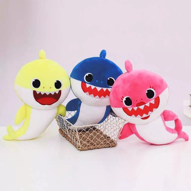 Gấu Bông Đồ Chơi Cá Mập Baby Shark Thú Nhồi Bông Đáng Yêu 30cm