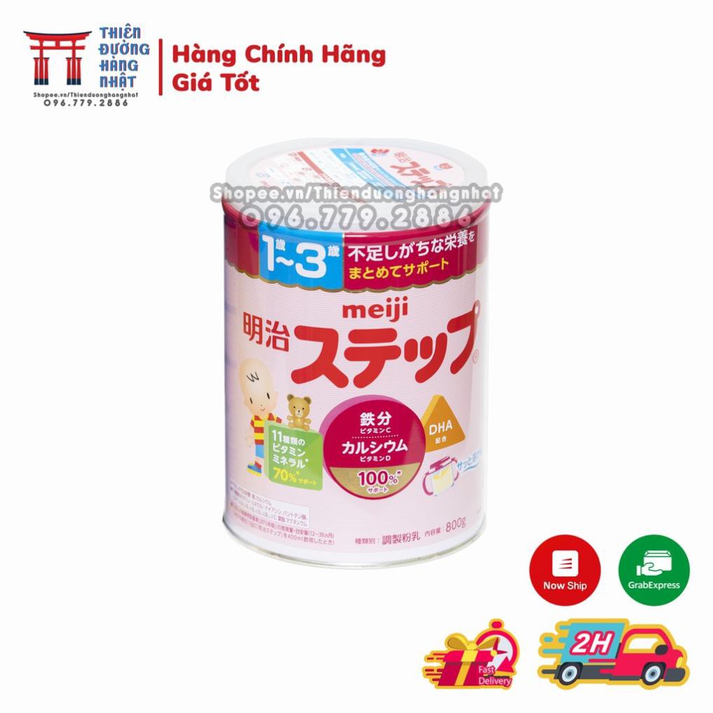 [HÀNG CHÍNH HÃNG] Sữa bột Meiji lon, sữa công thức pha sẵn cho bé Nhật Bản 800g Michi