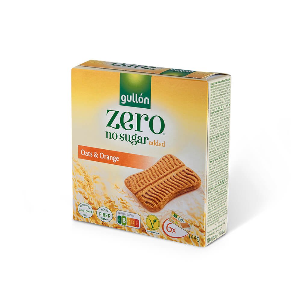 Bánh Snack GULLON Không Đường Yến Mạch Vị Cam 144g