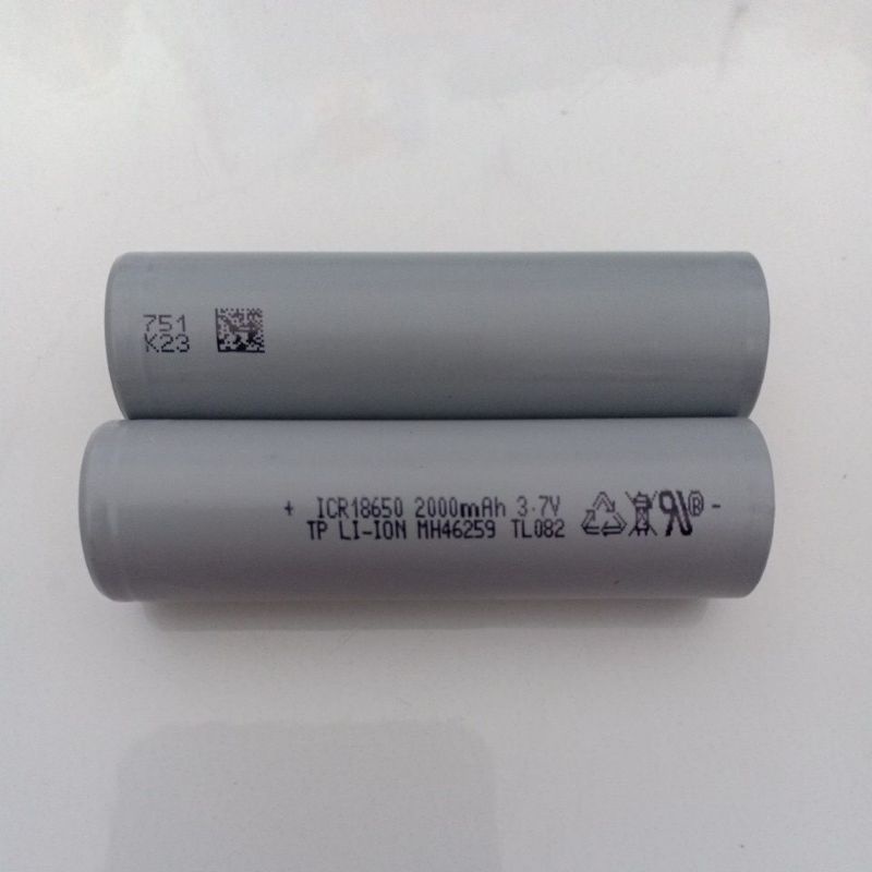 Cell pin TP xám 18650 2000mAh xả 10A