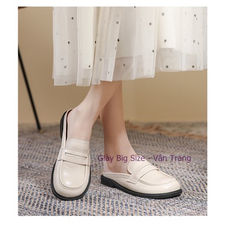 Giày hở gót big size từ 35-43 sục da