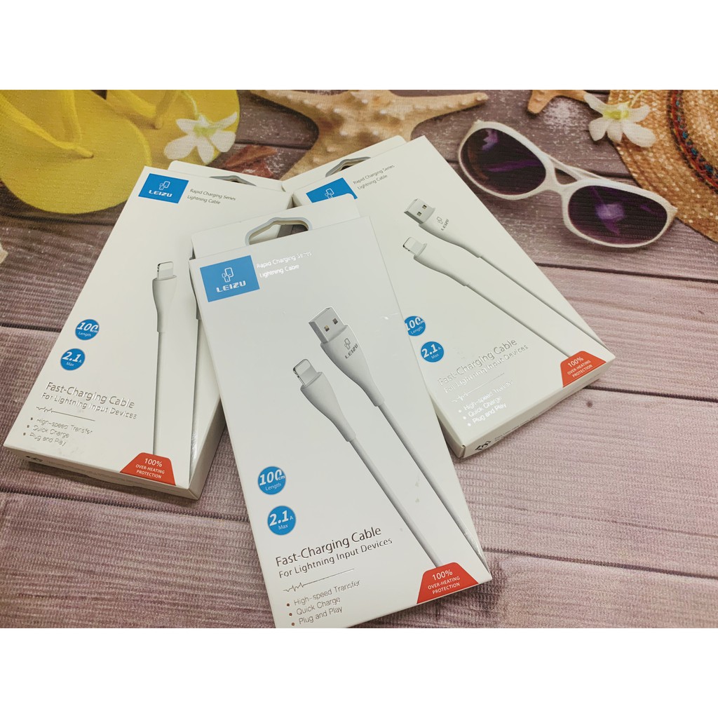 Dây sạc iphone lightning LEIZU loại tốt, chất lượng cao - cho mọi máy từ 5/5s đến 11 pro ,cam kết chuẩn