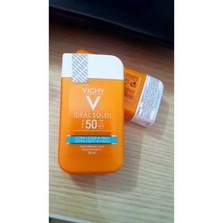 Gel chống nắng phiên bản bỏ túi Vichy Ideal Soleil Ultra Light & Fresh SPF 50 UVB + UVA 30ml