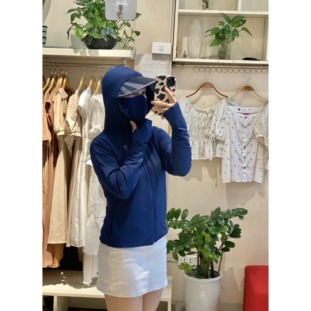 Áo Chống Nắng Nữ 𝐂𝐀𝐑𝐃𝐈𝐍𝐀 Chất Thun Lạnh 2 Lớp Cao Cấp Chính Hãng Giangkoivnxk