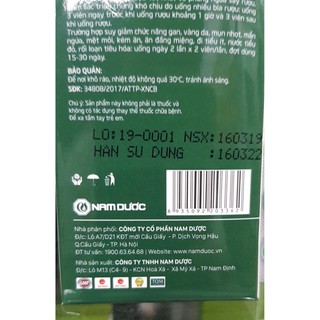 giải rượu nam dược