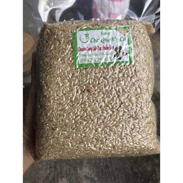 Gạo nguyên cám, gạo lứt thường dành cho người ăn kiên, tiểu đường ( 1kg hút chân không)