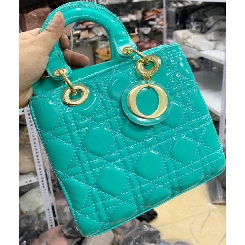 [HÀNG CÓ SẴN] Túi dì.or 5 ô bóng quai to (cam kết chuẩn ảnh)