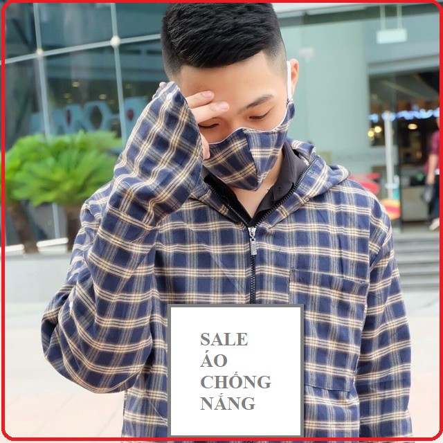 Áo chống nắng nam sọc caro 2 lớp Chống tia UV, làm mát, khử mùi hôi K6 | BigBuy360 - bigbuy360.vn