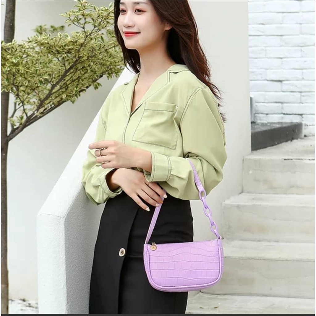 Túi xách nữ kẹp nách năng động cho cô nàng cá tính chất liệu PU