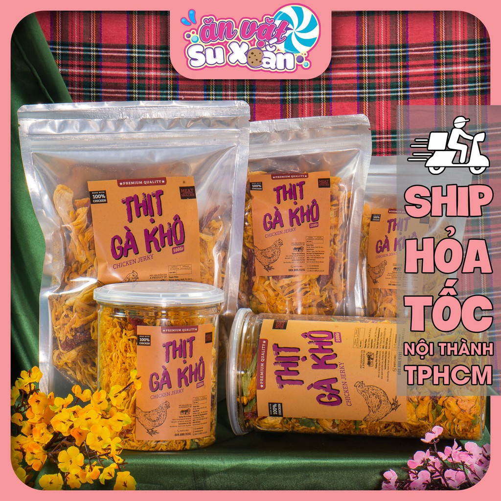 Khô gà ba vị loại 1 siêu ngon Ăn Vặt Su Xoắn | BigBuy360 - bigbuy360.vn