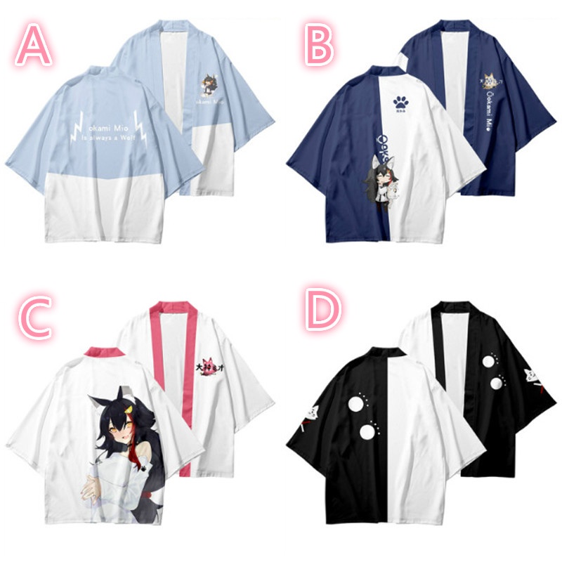 Áo khoác kiểu Kimono phong cách Nhật Bản thời trang cho nam và nữ