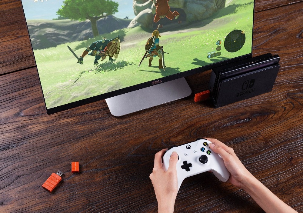 Usb Nhận Tín Hiệu Bluetooth Không Dây 100% 8bitdo Cho Nintendo Switch To Ps5 Cho Windows Mac