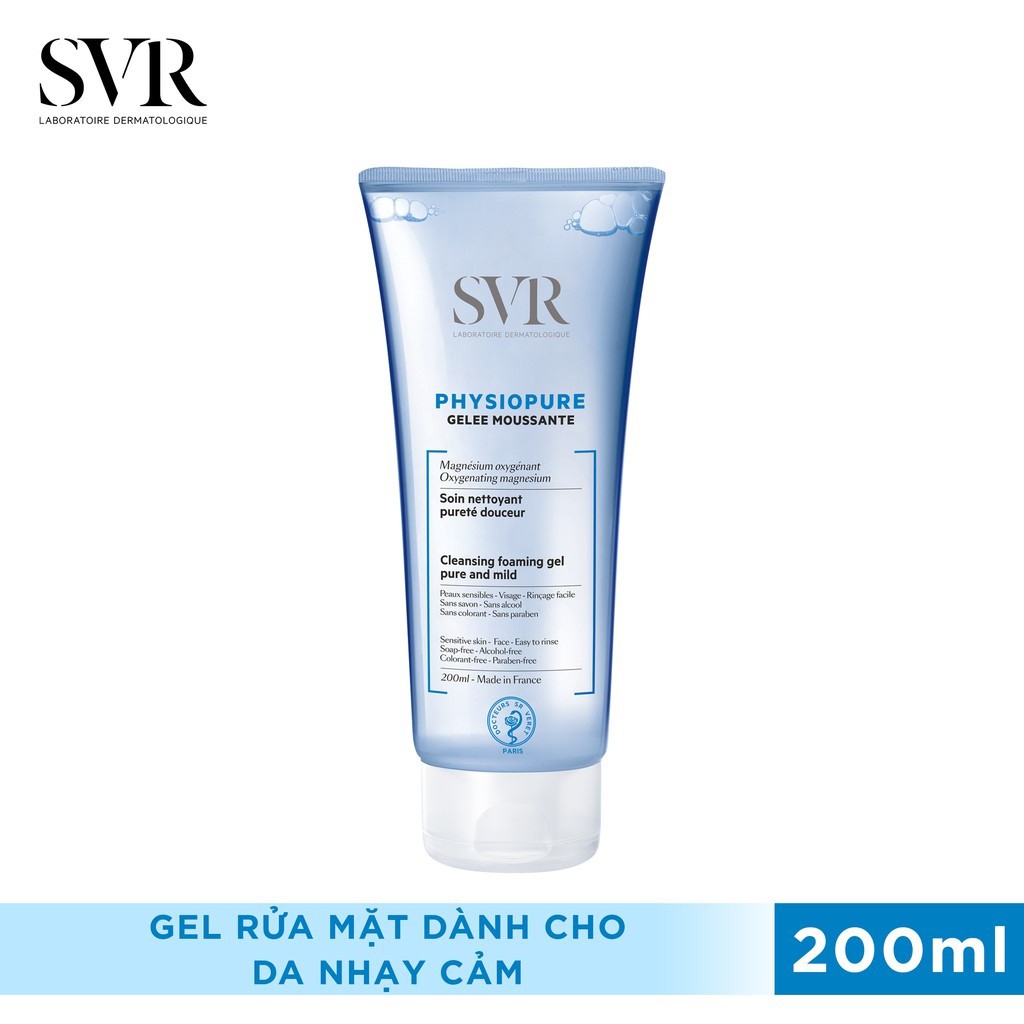 Gel Rửa Mặt Dành Cho Da Nhạy Cảm SVR PHYSIOPURE Gelee Moussante 200ml