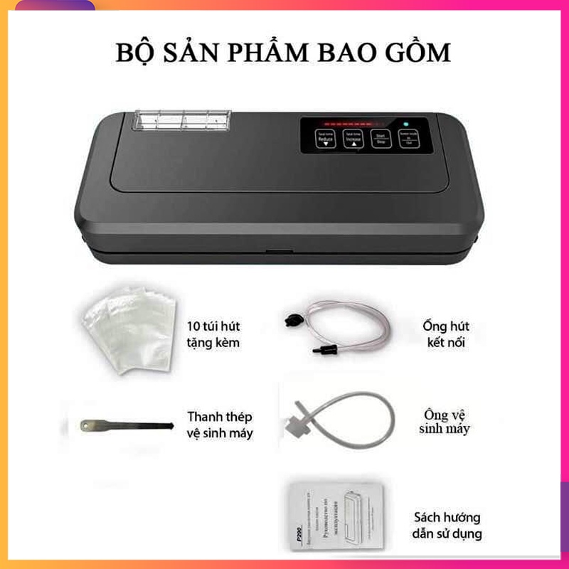 Máy Hút Chân Không Không Kén Túi SEKA - P290, Máy hút chân không P290 hút tự động các loại túi, hút cả ướt, lực hút khỏe