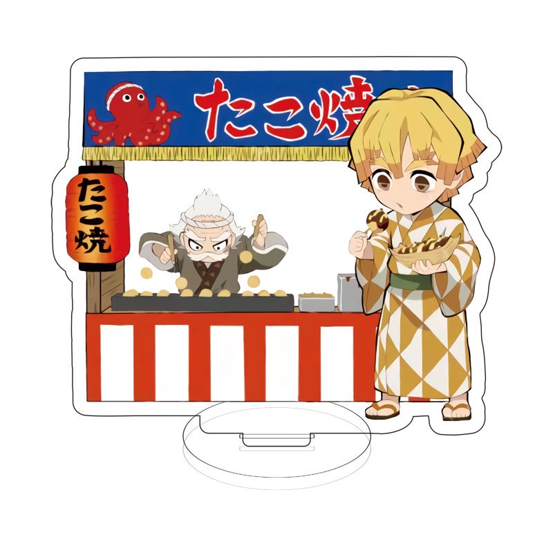 (QUÁN ĂN) Standee mini Kimetsu no Yaiba Thanh gươm diệt quỷ tượng acrylic anime mica chibi mô hình trang trí