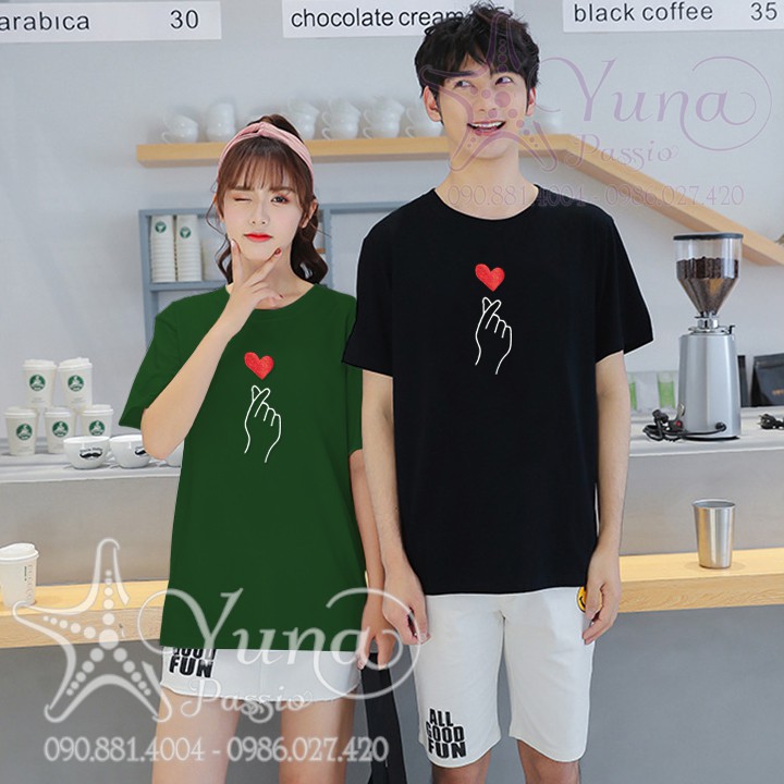 FREE SHIP - Áo Cotton Thái Thêu Thả Tim Cao Cấp - Form Rộng Nam Nữ