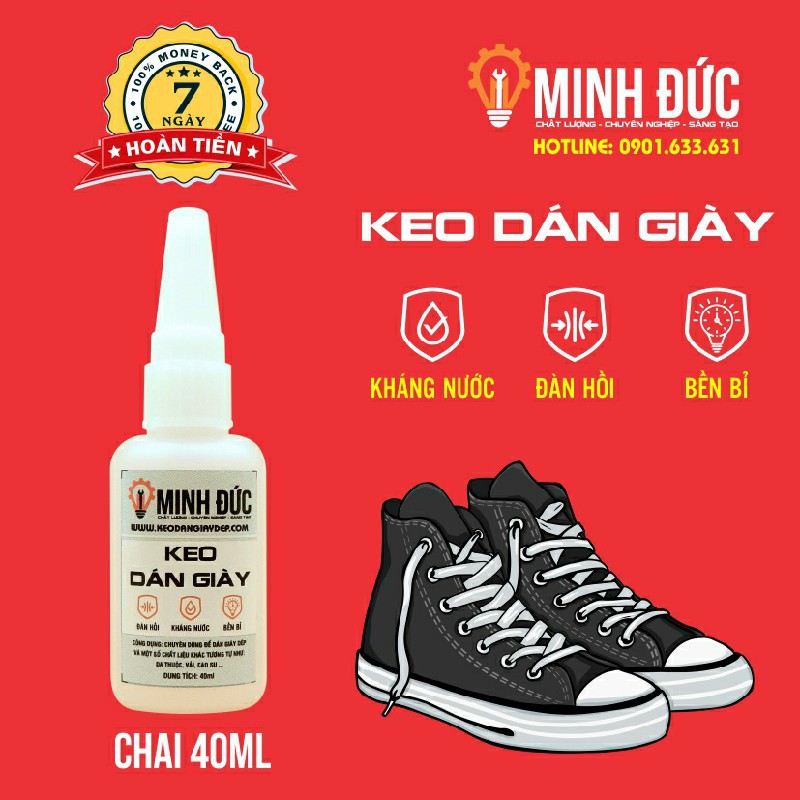 Keo dán giày dép tốt nhất [Giá hủy diệt] Dán tốt như mới - Shop Minh Đức