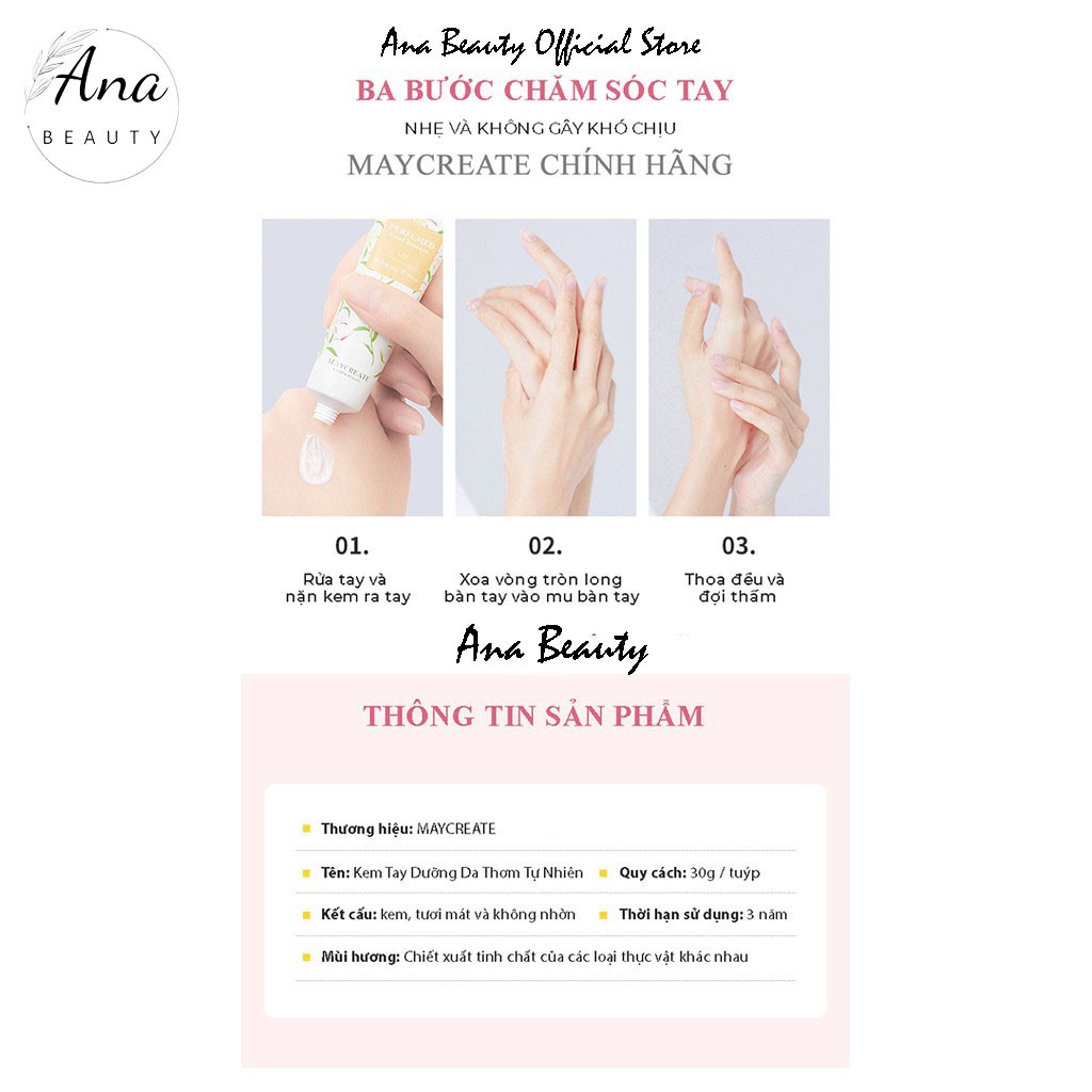 Kem dưỡng da tay Maycreate mềm mịn nội địa Trung chính hãng 30g | BigBuy360 - bigbuy360.vn