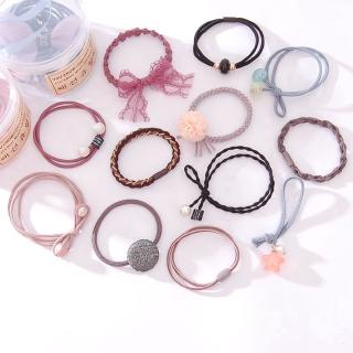 Set 12 Cột Tóc Co Giãn Thời Trang Hàn Cho Nữ