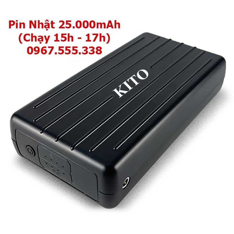 Phụ Kiện Áo Điều Hoà Chính Hãng KITO PRO Pin 25.000mAh Chạy 12 - 15 Tiếng, BH 12 Tháng