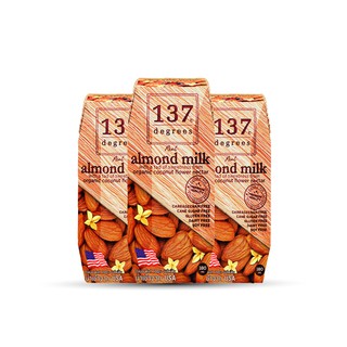 Sữa Hạt 137 Degrees Hạnh Nhân Nguyên Chất 180ml (Lốc 3 Hộp)