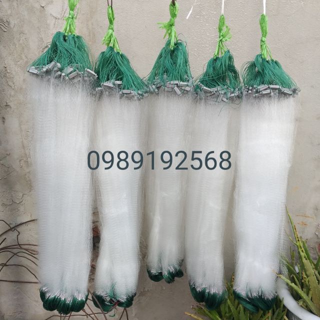 Lưới đánh cá 1 màn tép mắt lưới 1,8cm cao 70cm dài 60m bắt cá tép và cá bống chì nặng đánh ở suối hoặc sông nước chẩy gi