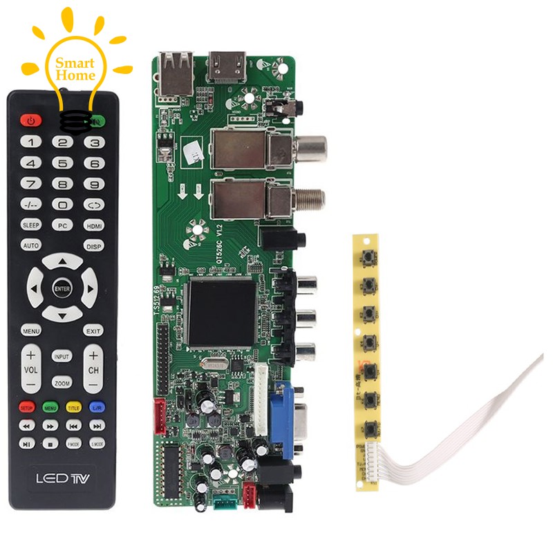 Bo Mạch Điều Khiển Tín Hiệu Dvb-S2 Dvb-T2 Với 7 Nút Bấm