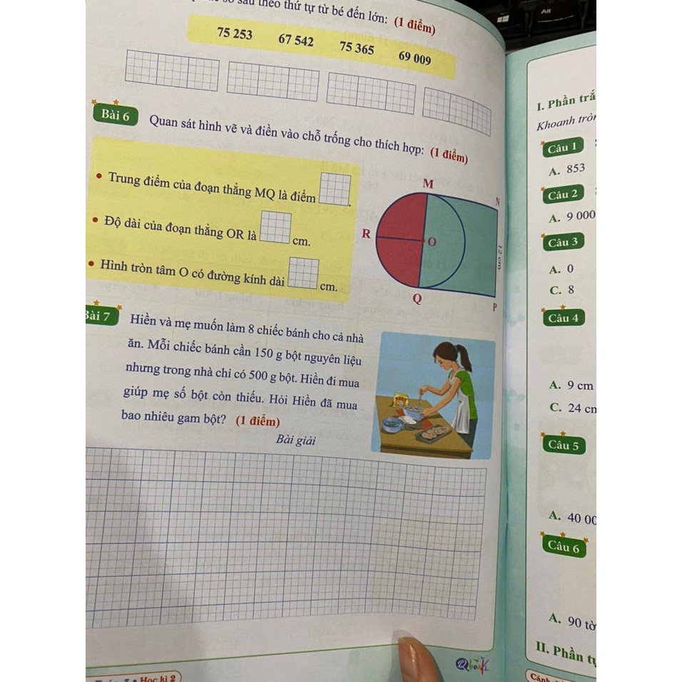 Sách - Đề kiểm tra toán 3 học kì 2 ( Cánh diều )