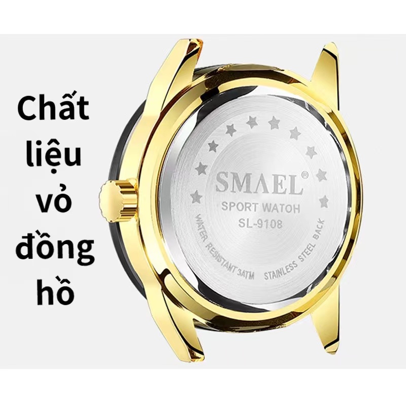 Đồng Hồ SMAEL cho Nam  ,Dây Da Cao Cấp Chống Nước  Chống Xước , Kiểu Dáng Trẻ Trung - Bảo Hành 6 Tháng | BigBuy360 - bigbuy360.vn