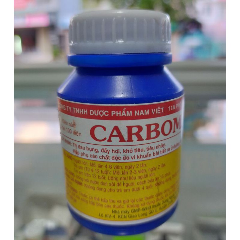 Than Hoạt Tính CARBOMANGO hộp 100 viên