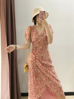 ĐẦM MIDI HOA CỘT NƠ
