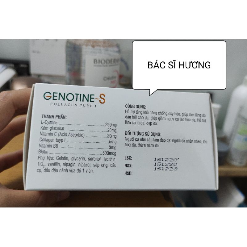 VIÊN UỐNG ĐẸP DA ,TÓC GENOTINE- S | BigBuy360 - bigbuy360.vn