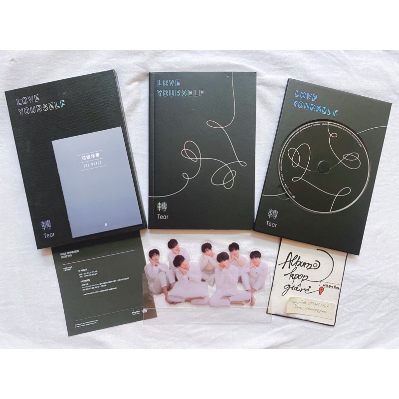 Bts album Love Yourself Tear đã khui seal, đồ như hình.