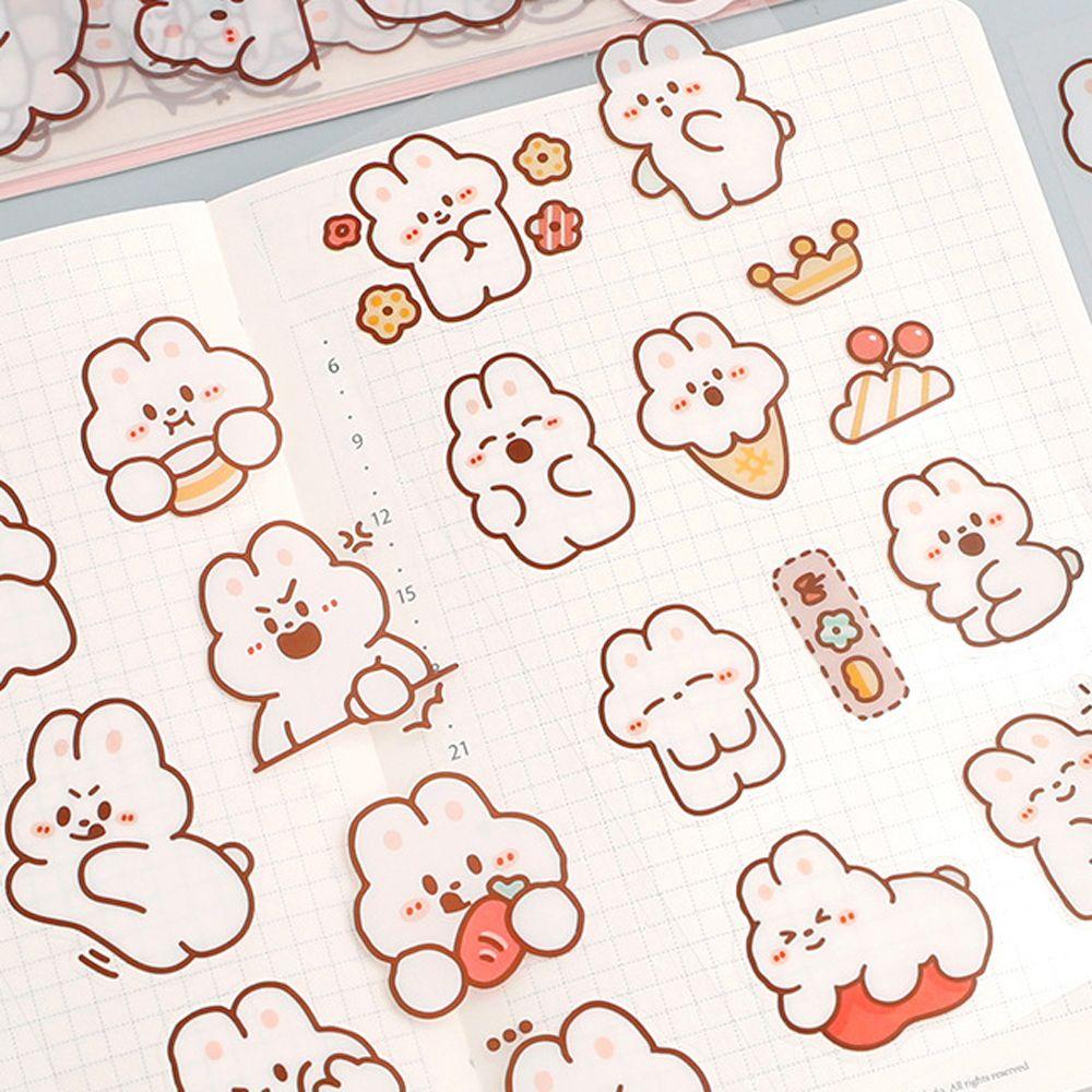 Miếng Dán Hoạt Hình Kawai Ins DIY Trang Trí Sổ Lưu Niệm / Điện Thoại / Tạp Chí Trường Học