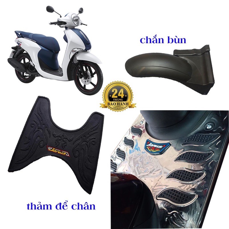 Dè chắn bùn thảm lót sàn để chân cao su inox janus