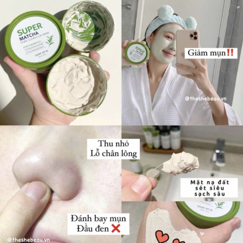 MẶT NẠ ĐẤT SÉT SOME BY MI 100G làm sạch lỗ chân lông