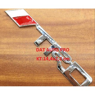 Tem nổi 3d kim loại trd màu inox.