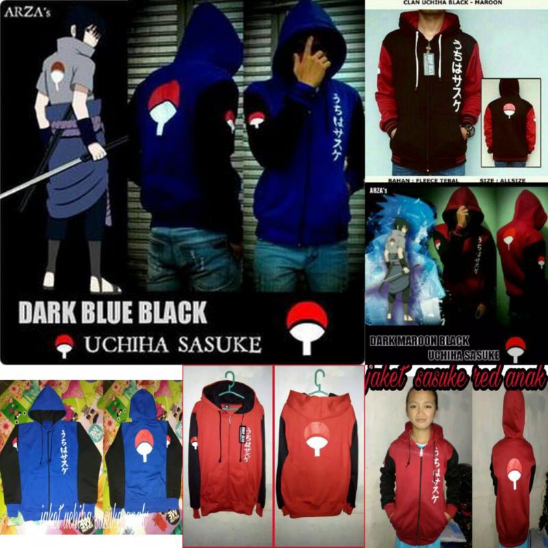 Áo Khoác Hoodie Cosplay Nhân Vật Uchiha Sasuke Trong Naruto