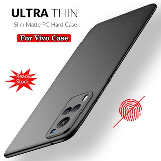Dành Cho Vivo X60 Pro Plus Y72 5G V23 IQOO Z3 Ốp lưng Siêu Mỏng Matte PC Cứng Ốp Lưng
