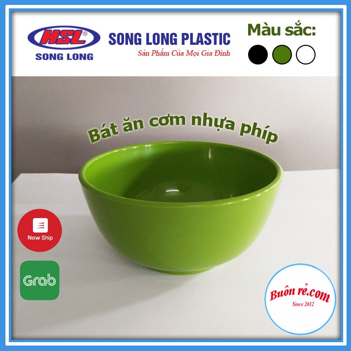 Sỉ 20 Bát ăn cơm nhựa phíp SONG LONG PLASTIC chịu nhiệt độ cao, an toàn khi sử dụng (MS: 2745) 01185 Buôn Rẻ