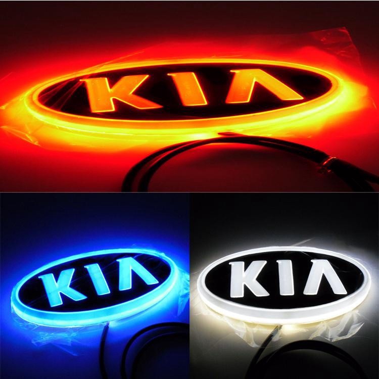 Kiểu dáng xe 4D LED Cold Light Logo cho KIA Cerato K3 K5 Sportage Chất lượng cao
