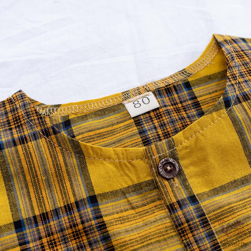 Set Áo Ca Rô + Quần Short Thời Trang Cho Bé Trai