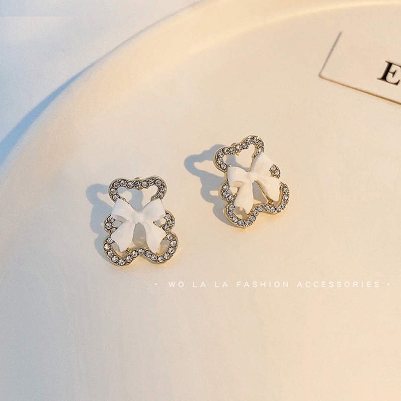 Khuyên Tai Hình Gấu Dễ Thương Phong Cách Hàn Quốc