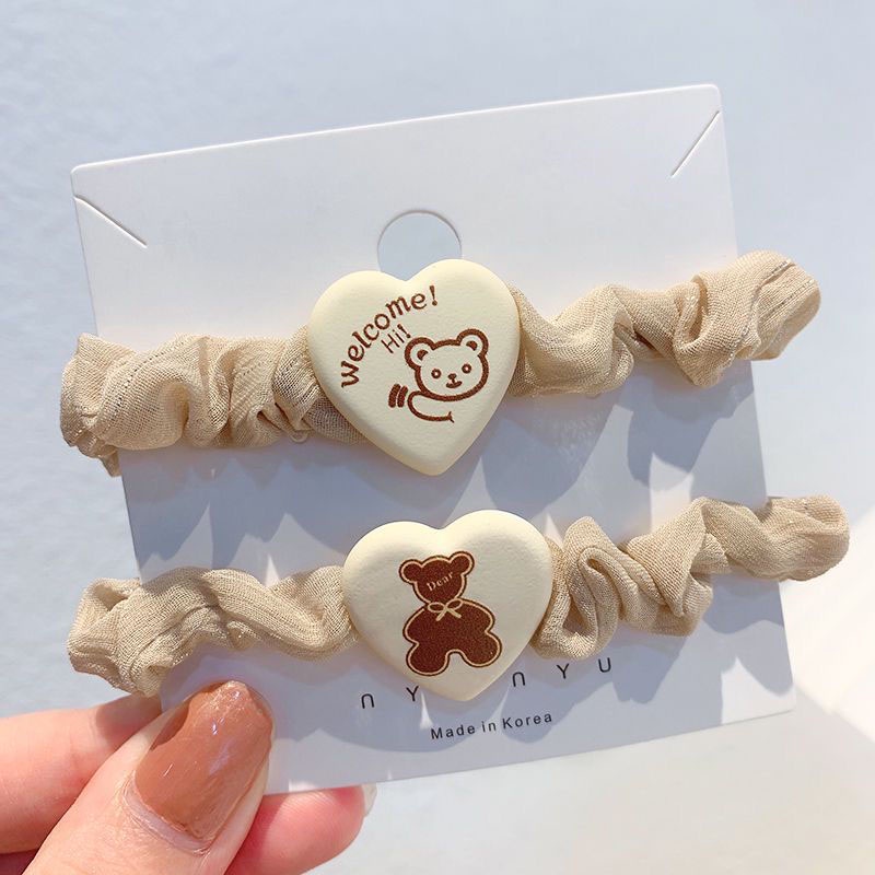 Dây buộc tóc bằng vải voan hình hoa Tulip co giãn phong cách hàn quốc hợp thời trang cho nữ