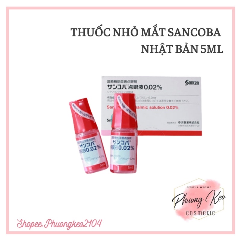 Nhỏ mắt Sancoba Santen 0.02% NHẬT BẢN 5ml