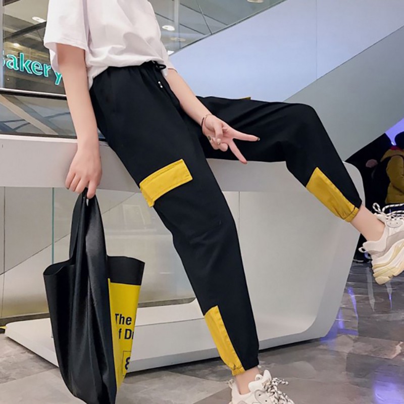 Quần thể thao dài thiết kế nhiều túi thời trang thoải mái cho nữ