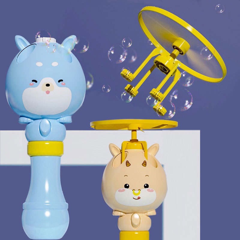 Máy bắn bong bóng xà phòng chong chóng quay có thể bay trên không trung