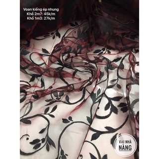 [Bảng màu 3] Vải Voan kiếng Hoạ Tiết Loại Mềm, Đẹp
